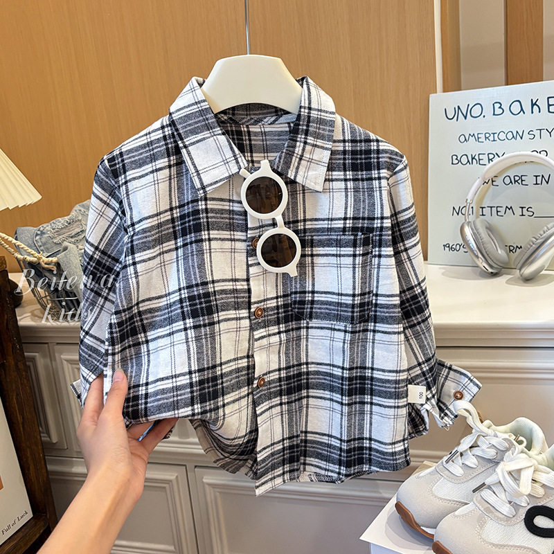 Children's autumn fashionable shirt for boys