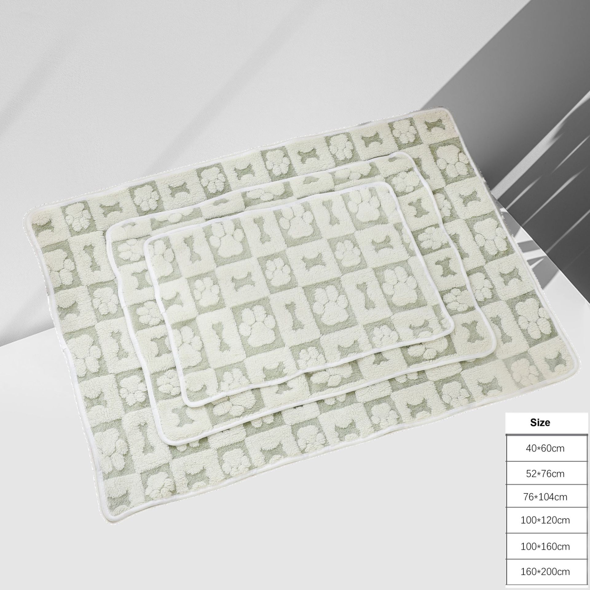 Mantas para mascotas otoño e invierno almohadillas cálidas para perreras de lana de coral manta de doble cara manta súper suave y lavable a máquina manta para perros y gatos de cuatro estaciones