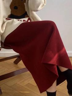 ����tɫ��ëᘿ�����ȹŮ2025�ﶬ�����ֱͲ�Lȹ����a�ְ���ȹ