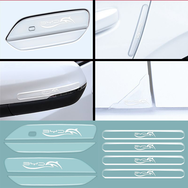 23-type BYD dolphin special car door handle scratch-proof sticker paint protective film modification decoration supplies accessories