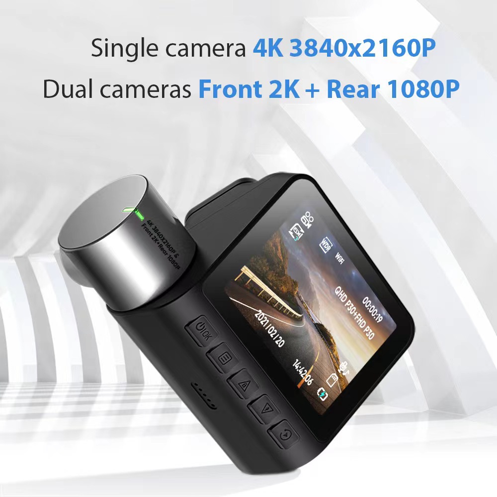 V50 cross-border 4K front and rear dual recording HD night vision driving recorder Car dashcam dvr