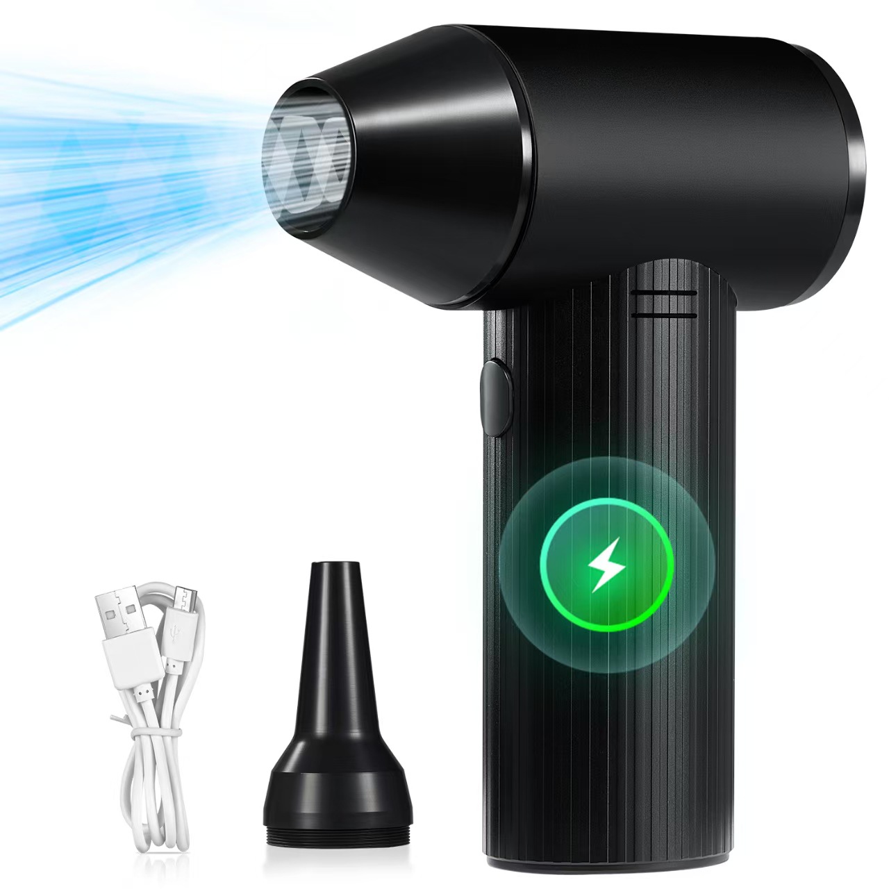 2025 nuevo ventilador violento de aleación de aluminio transfronterizo de alta velocidad portátil pequeño ventilador turbo ventilador portátil al por mayor