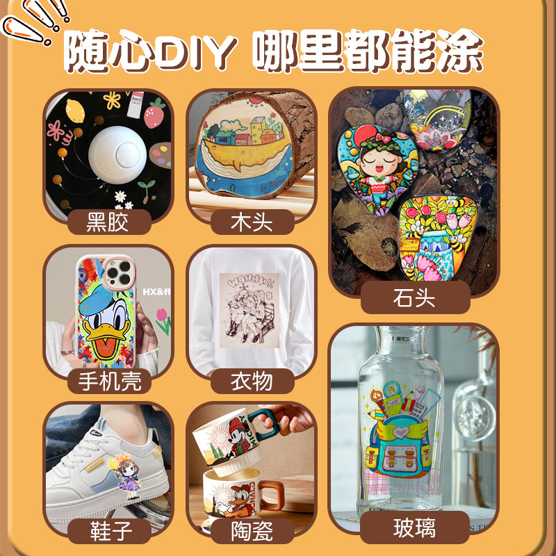 Color doble cabeza 48 36 conjunto estudiante especial lavable y opaco los niños no tóxicos seguros l marcador acrílico medio