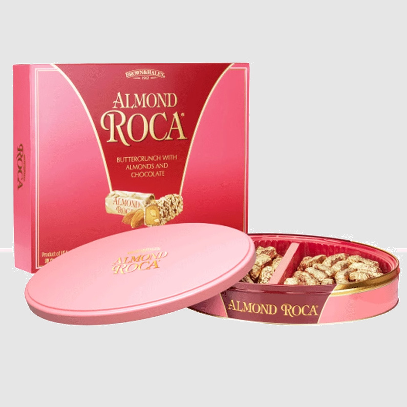 美国进口Almond Roca乐家扁桃仁杏仁糖礼盒500g 一箱8盒 进口食品