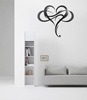 Metal wall art love wall hanging wall decoration hollow silhouette Infinity Heart indoor iron jewelry