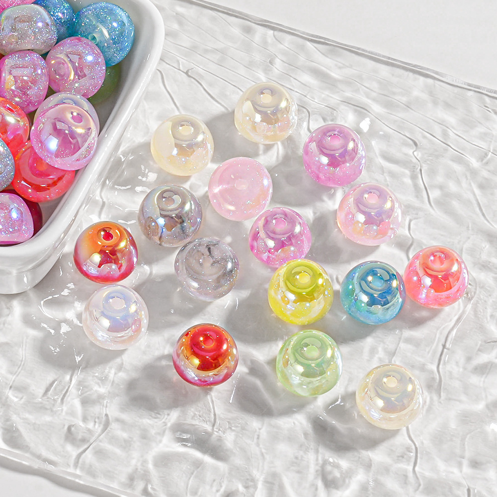Cuentas Heidi, cuentas de resina con forma de sirena de aguas profundas, cuentas de resina con orificio para hacer pulseras, material para bricolaje