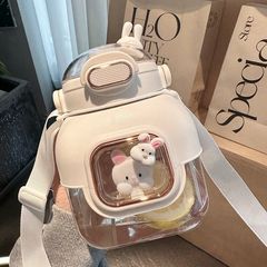 Water Cup Female High-Endurance Ins Large Capacity with Straw Tea Separator Summer Portable 2023 New Model Big Belly Cup