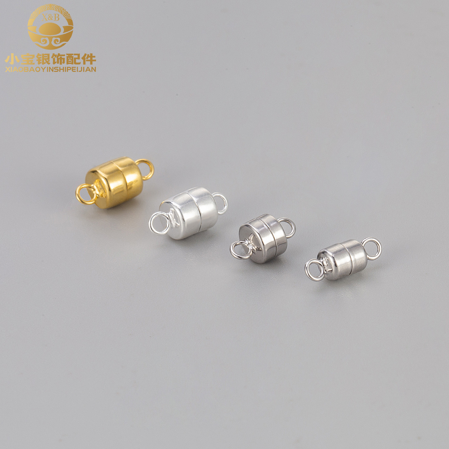 S925纯银配件磁铁扣 手链项链diy饰品配件 手链扣项链连接吸铁扣