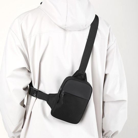 Cross-border New Men's Shoulder Crossbody Bag Fashionable Waterproof Mini Chest Bag Outdoor Sports Mobile Phone Bag Men's Bag Trendy