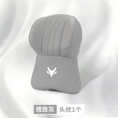Headrest — Alpha S5/T5 Koala S5 - extreme-fox-logo-large-memory-foam-headrest-elegant-gray-1-piece