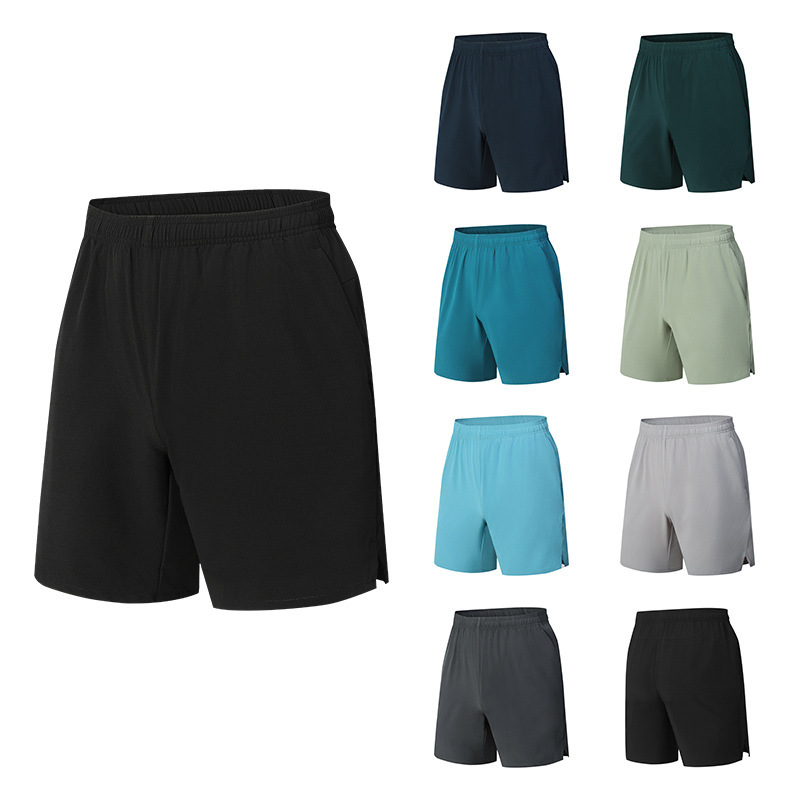 Men's Quick-Dry Loose Plaid Shorts, Five-Point Sports Casual Pants, Thin Cross-Border Ice Silk Beach Shorts, Factory Direct Sale