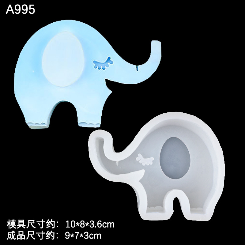 Nuevo dinosaurio de la historieta jirafa y otros modelado silicona animal aromaterapia cristal gota plástico juguete molde vela