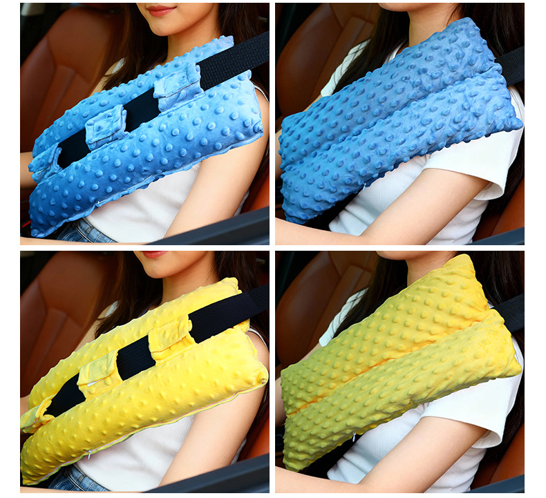 Car Seat Belt Shoulder Cover, Safety Belt Protective Cover, Soft Anti-Wear, Anti-Stomach, Universal Car Decoration for All Seasons