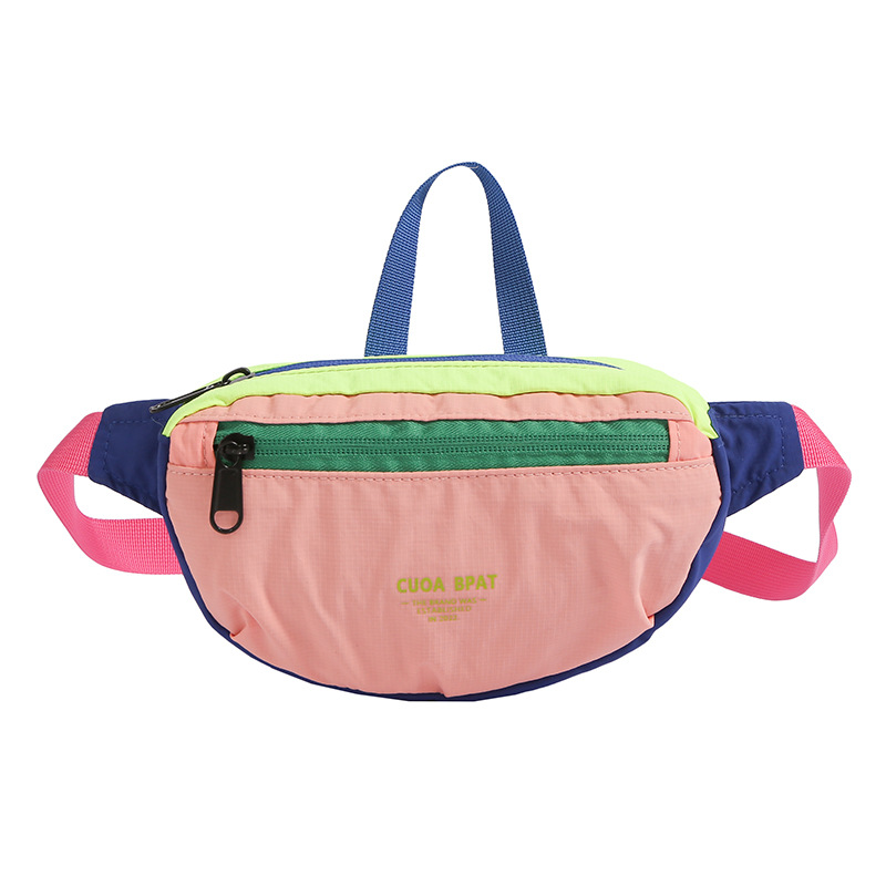 Bolsa de pecho de moda coreana popular para niños y niñas, bolso de viaje ligero para niños, nuevo bolso de cintura de niños deportivos casuales