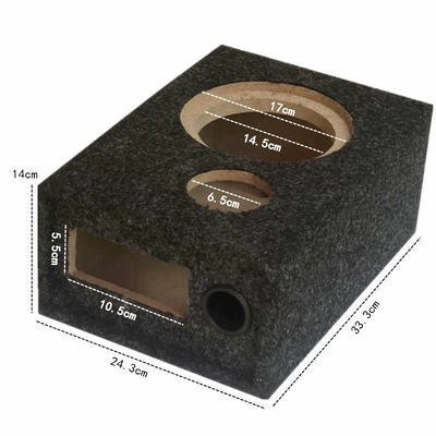 Wooden speaker enclosure for performance: Car speaker/subwoofer - single-speaker-none-65inch-high-pitched-speaker-box-with-amplifier-hole
