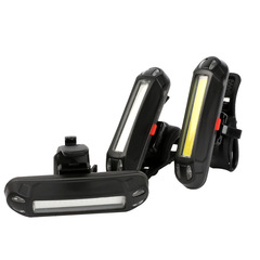 Cross-border mountain bike cycling light equipment Single high-brightness USB warning light bicycle rear light