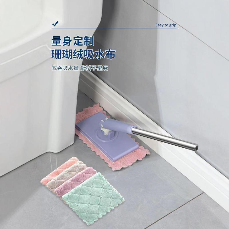 新型洗顔タオルモップ、顔拭きタオルモップ、家事サービス、顔拭き神器、ワンタッチですっきり|undefined