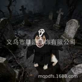 跨境万圣鬼脸宠物狗狗服装万圣节宠物衣服披风