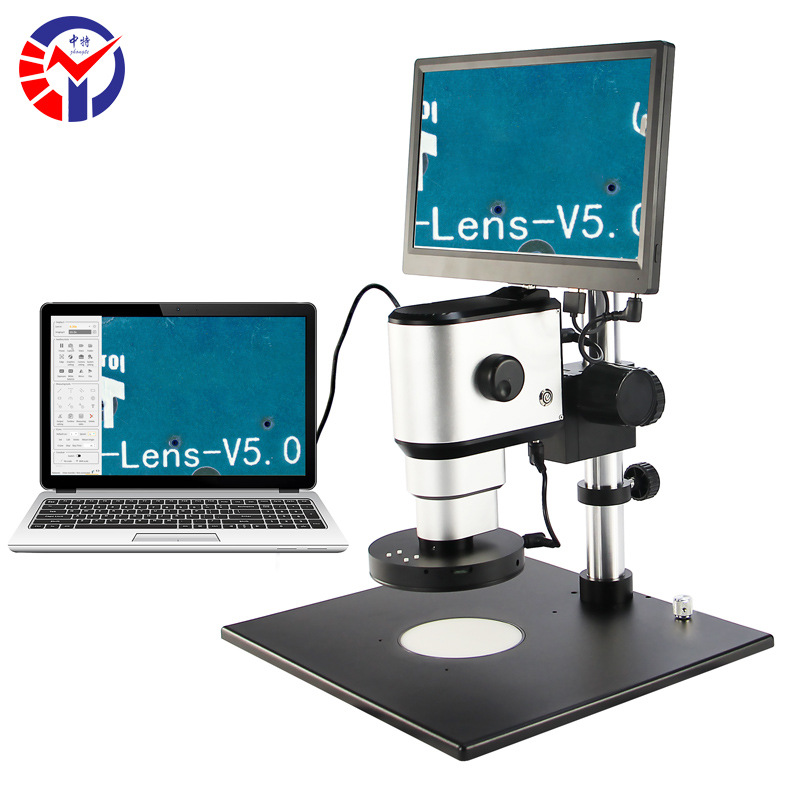 中特ZT110AM电动变倍4K智能测量视频显微镜 0.3-3.0X连续变倍