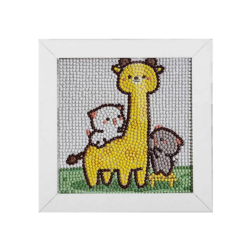 5D алмазная мозаика Cinnamoroll, в рамке 15×15 см для детей, набор DIY, в OPP-пакете