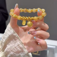 金店同款胖福盘缠花珠手链女新款新中式小众手串送礼物轻奢风高级