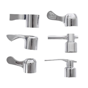 Quick opening small faucet handle accessories single cold washing machine vegetable basin faucet switch handle one-word whiteboard Assembly