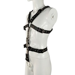 Men's Cross-Border SM Toys, Leather Fetish Accessories, Full-Body Bondage Wear, BDSM Restraint Kits—Wholesale