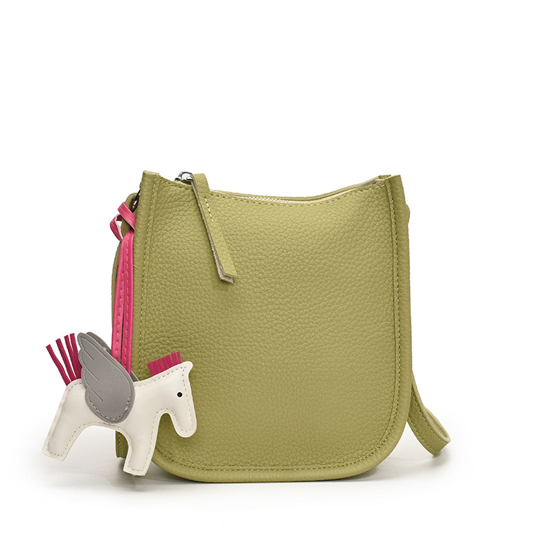Hanfeng bolso de cuero suave para mujeres 2026 verano nuevo mini bolso de hombro bolso de viaje diario bolso