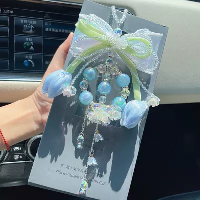 Car hanging Car Rearview Mirror Lily of - blue