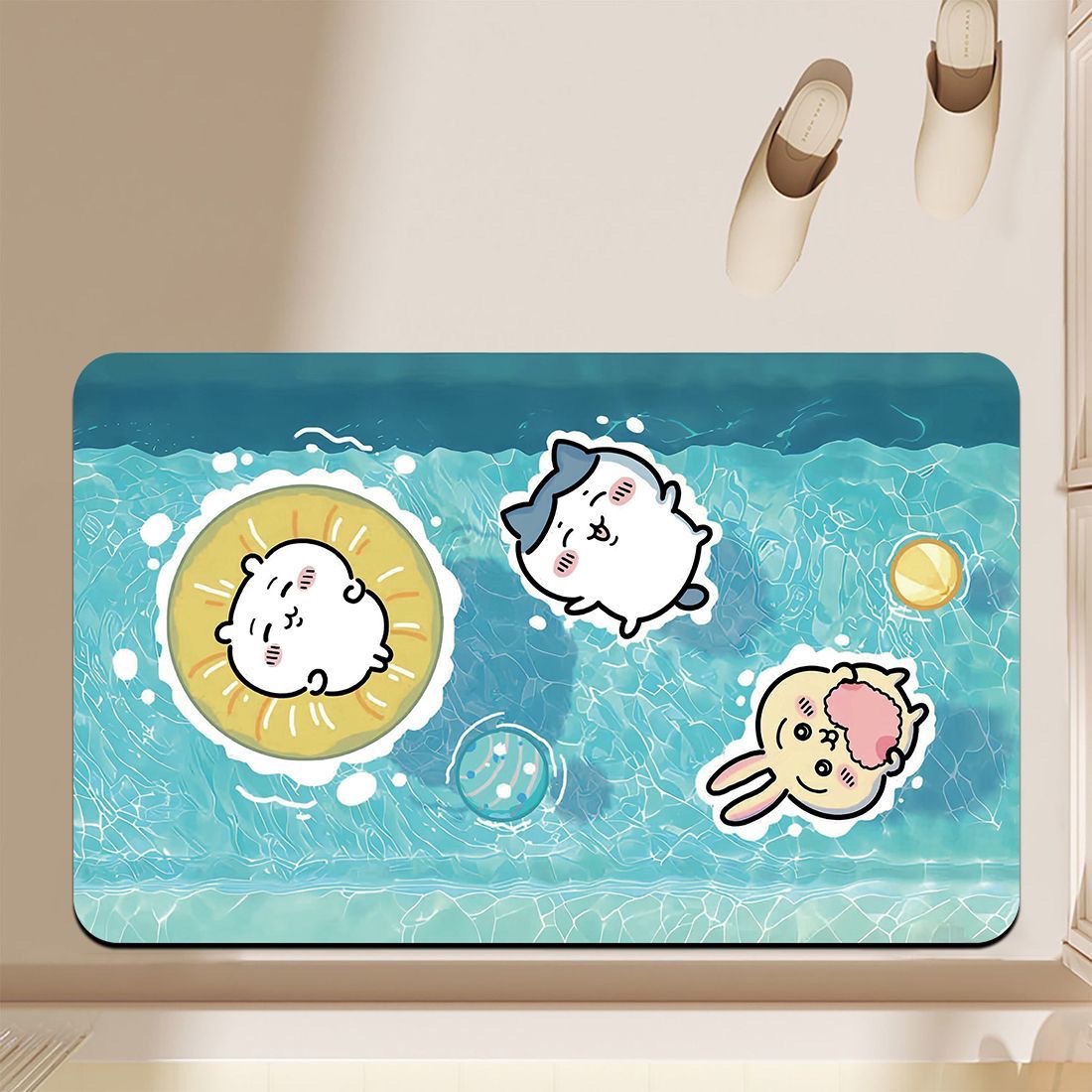 파인애플 수영 반지 지이