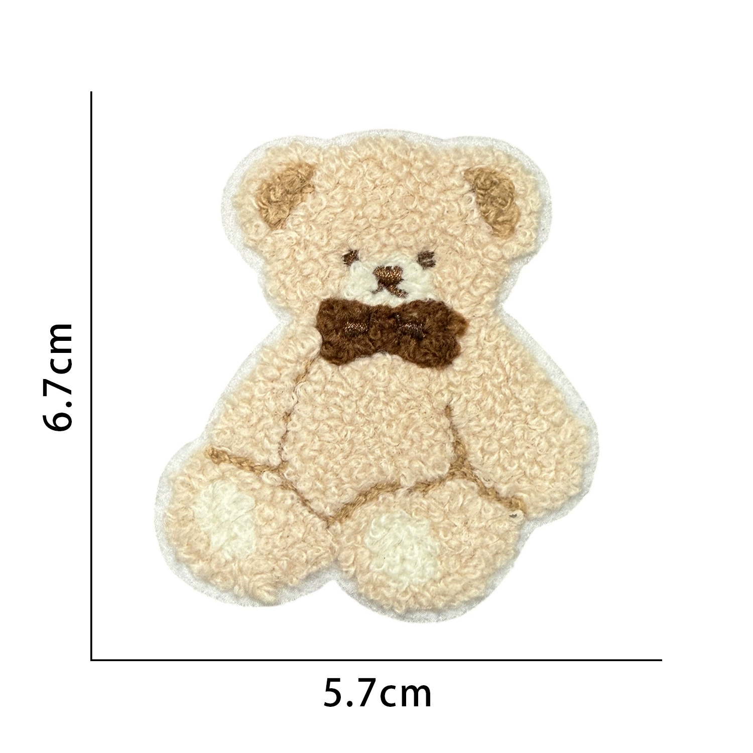Plush rabbit, with embroidery, with little bears, DIY