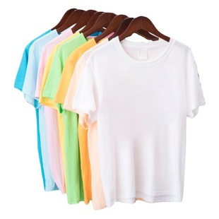 Foreign trade diy short sleeve overalls group t-shirt embroidery enterprise advertising culture shirt printed logo cotton round neck t-shirt