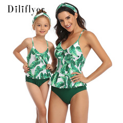 Hiyu new parent-child one-piece swimsuit wholesale from Amazon European and American swimwear manufacturers
