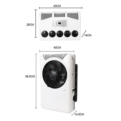 Factory spot wholesale multi-style car air conditioner parking inverter air conditioner portable parking car air conditioner (Automotive air conditioning) - 24v-new-vertical-parking-air-conditioner-red