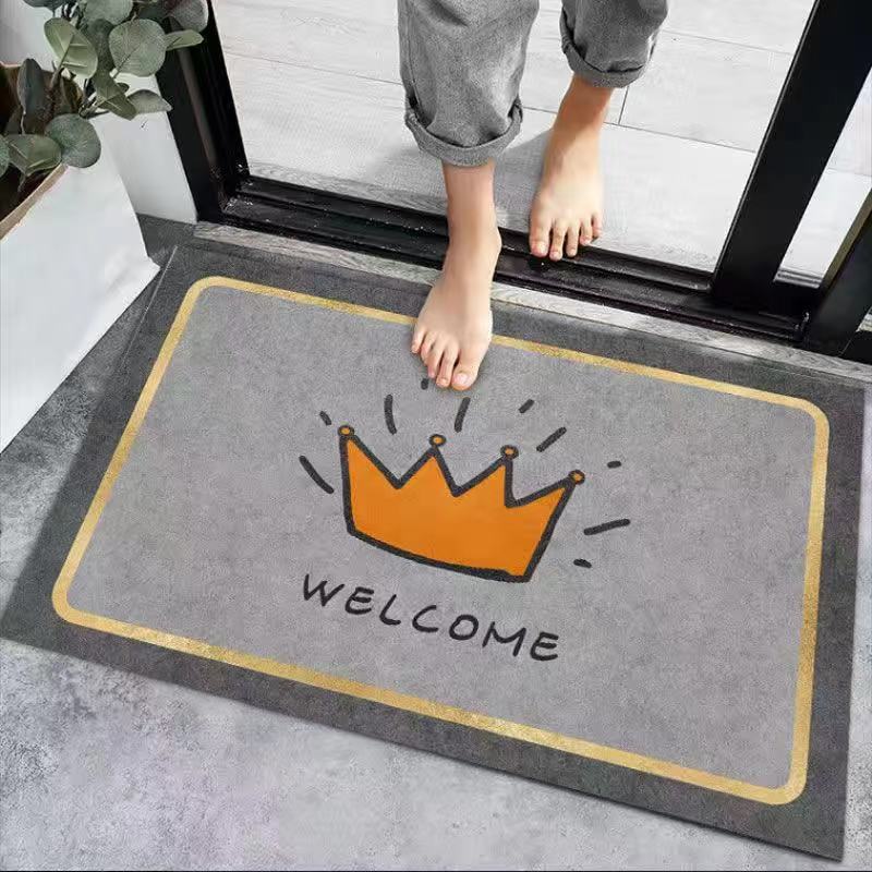 Alfombrilla de baño de tierra de diatomeas antideslizante para dropshipping transfronterizo Temu, alfombrilla de suelo para baño, alfombrilla de inodoro absorbente de agua de secado rápido, alfombrilla para puerta.