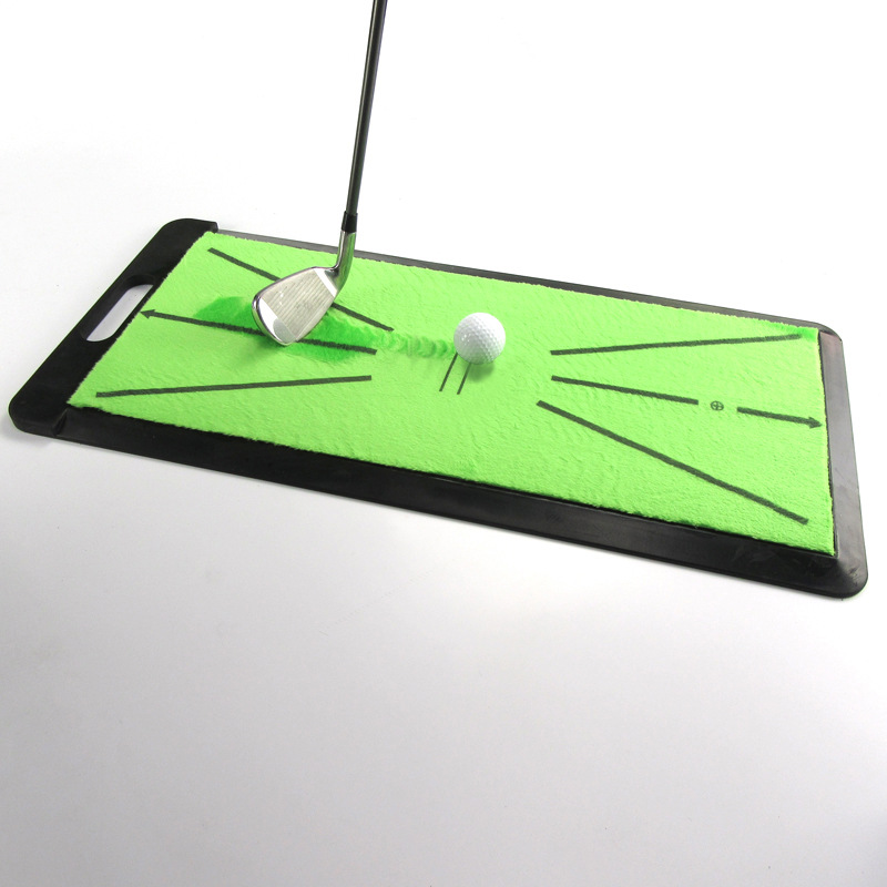 Fuente de fábrica al por mayor de golf swing entrenador swing golpear mat golf golpear mat marca se puede mostrar