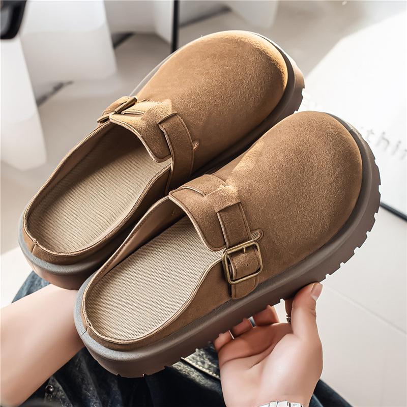 Men's Chunky Derby Shoes with Thick Soles, New Retro Fashion Trendy Style, Height-Increasing Versatile Casual Shoes for Outdoor Wear, Closed-Toe Loafers