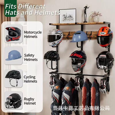 Motorcycle Helmet Rack with Multiple Motosiklet dəbilqə rəfləri