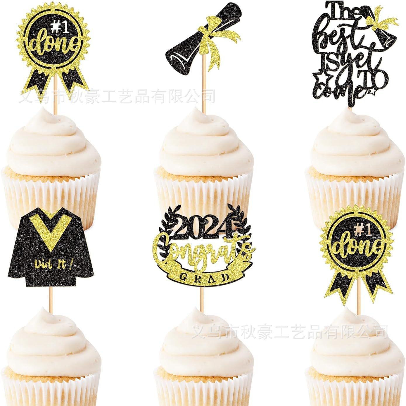 2024 Graduation Hat Cupcakes Pickles Selected Congrate Grad lo mejor aún no ha llegado