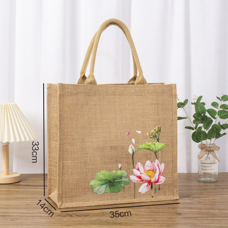 Longitud 35, ancho 14, alto 33; lino