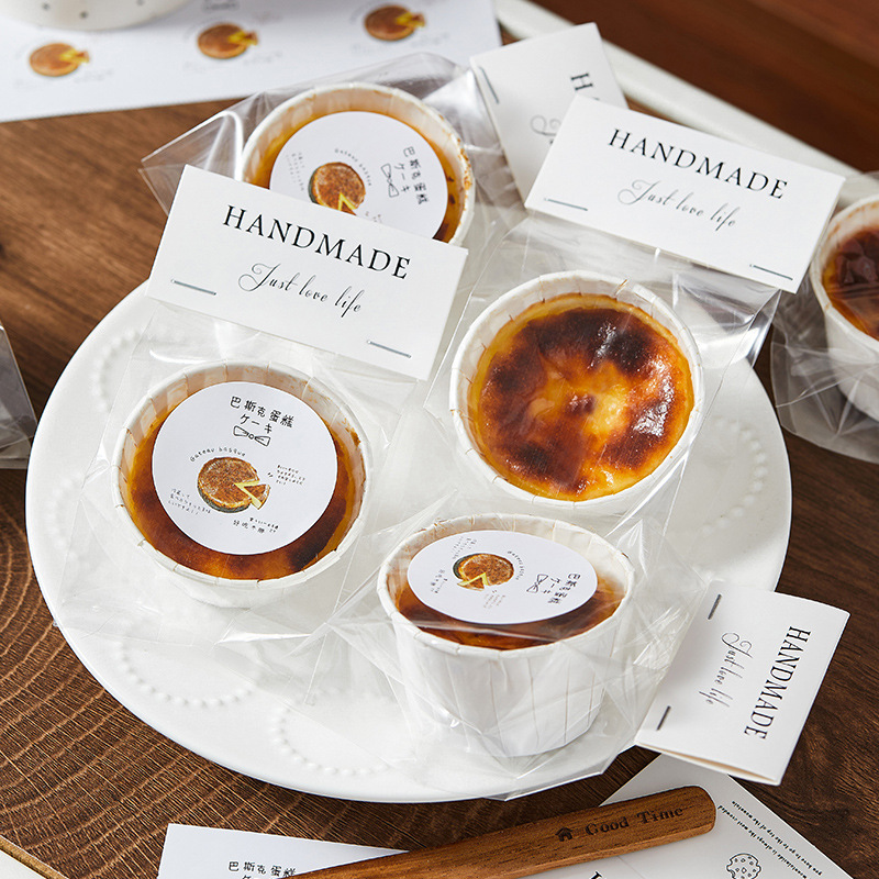 杯子蛋糕包装袋商用打包袋网红巴斯克蛋糕饼干迷你甜品耐高温模具