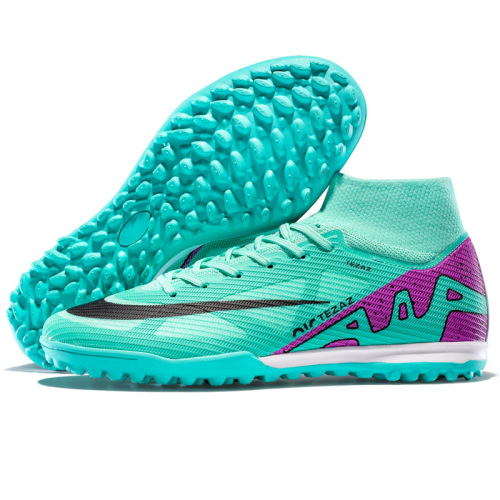 Cross-border trade new style high-top football shoes long nails football shoes TF broken nails training shoes football falcon men's