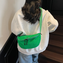 包包女韩系ins简约纯色小众单肩包简约日常挎包轻便通勤百搭胸包