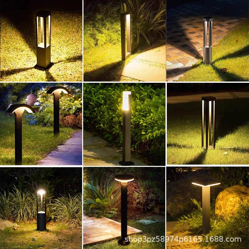 Солнечная лампа для газона, светодиодная лампа для двора, водонепроницаемая лампа для сада, ландшафтное освещение, дом, общественный парк, газонная лампа