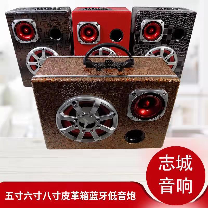Five-inch six-inch eight-inch square suitcase Car Subwoofer remote control card Bluetooth car audio 12V24V220V