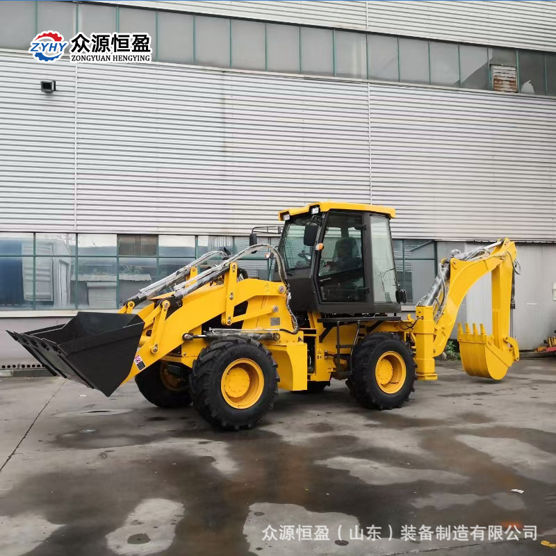 两头忙挖掘装载机 液压座椅旋转空调驾驶室挖掘装载两头忙机械