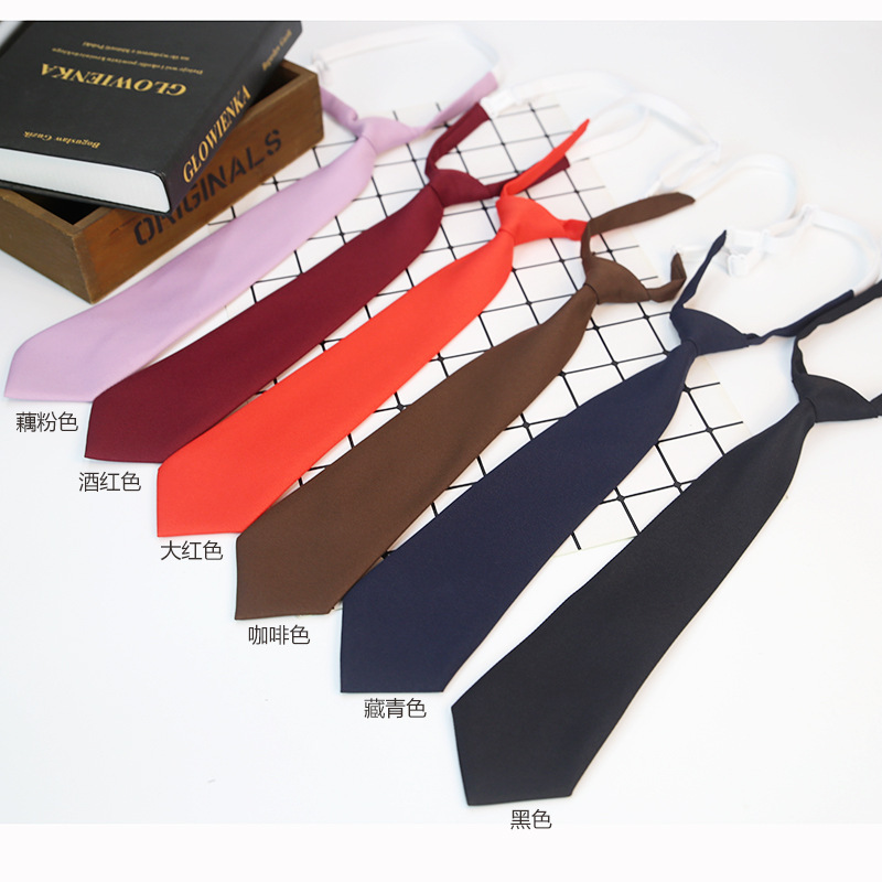 Jk Tie-Free Pure Color Bow Tie Japanese Style Preppy Style Shirt for Men and Women Navy Blue Black Coffee Color Accessories Formal Wear