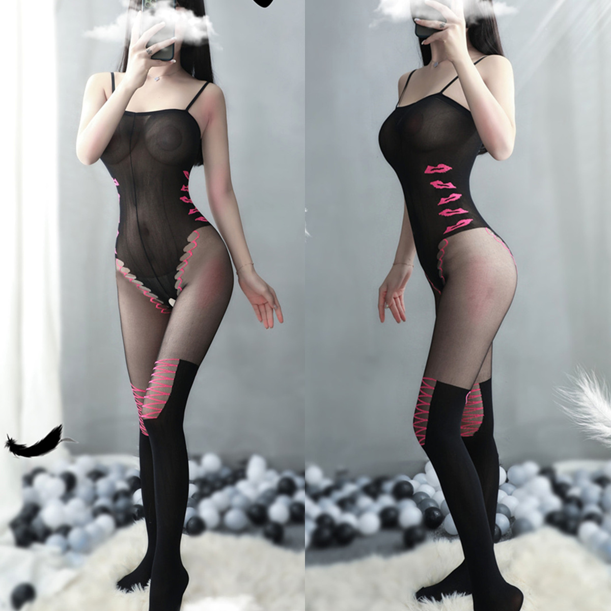 sexy lingerie sexy stockings jumpsuit suit open crotch passion temptation fishnet clothes sexy free off sleeveless jumpsuit