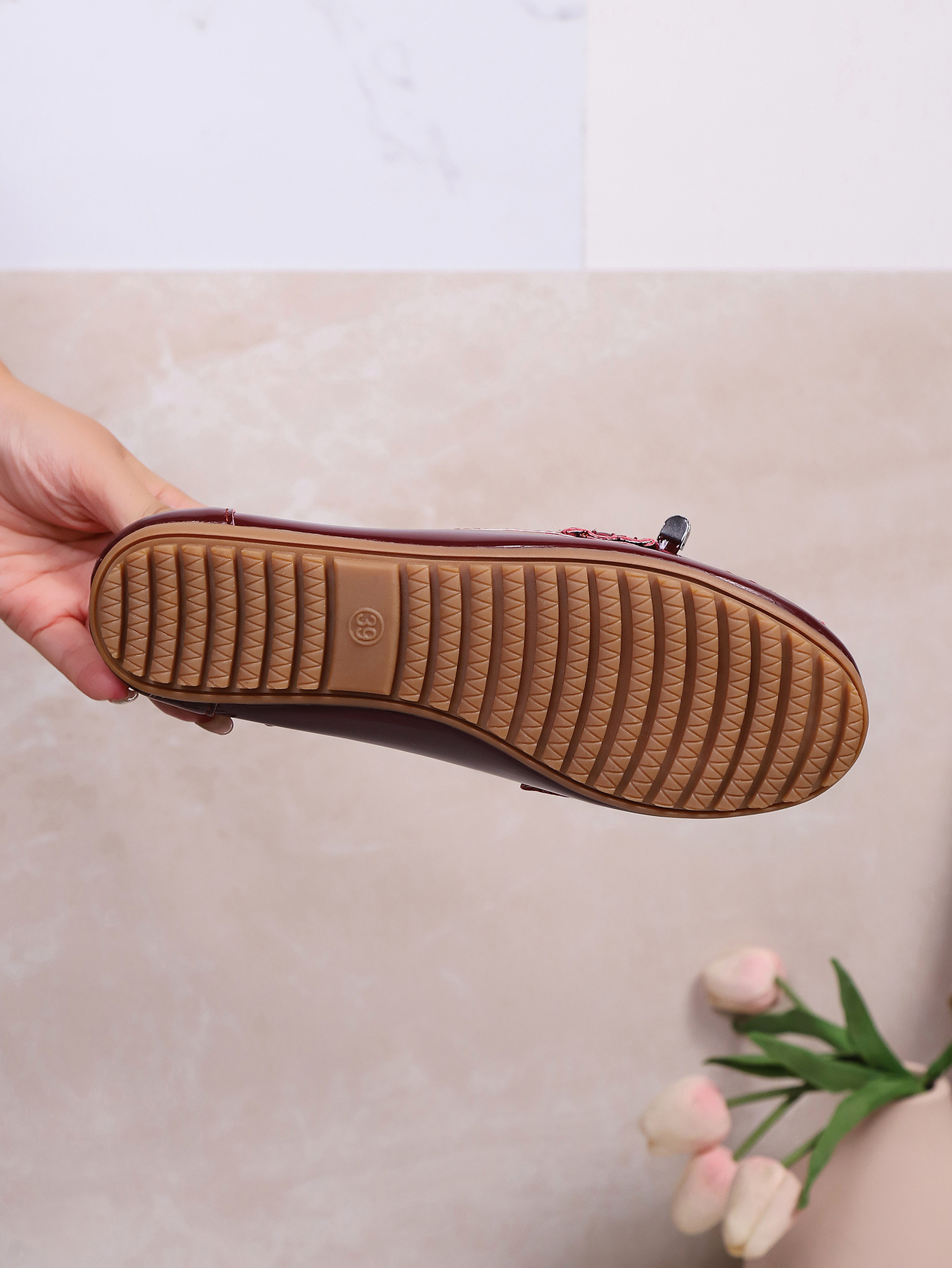 Women's Plus Size Flat Slip-on Shoes With Bow Knot And Round Toe_voghion.com