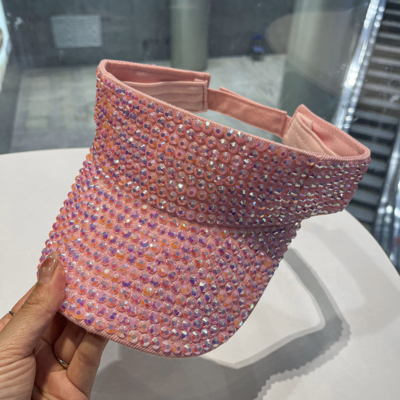 Amazon transfronterizo vacío sombrero de verano sombrero de diamante caliente tendencia hip-hop